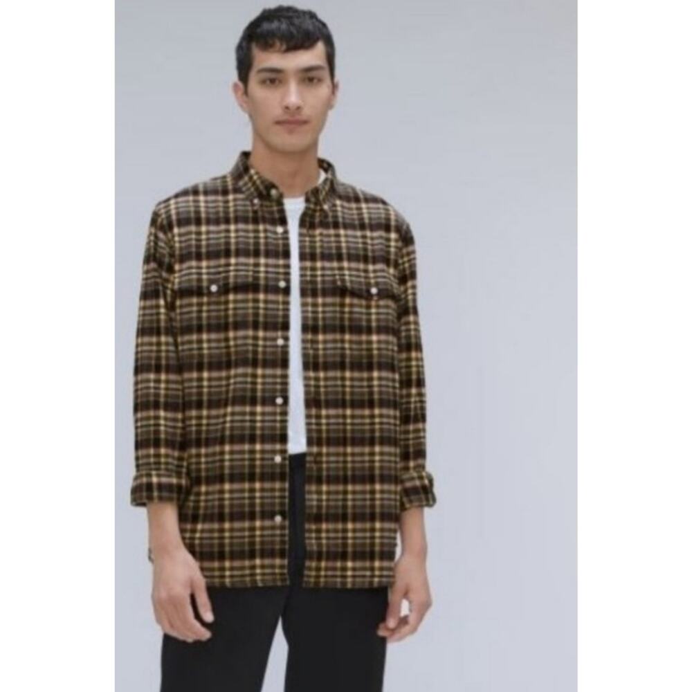 NWT Everlane The Brushed Flannel Shirt Size M